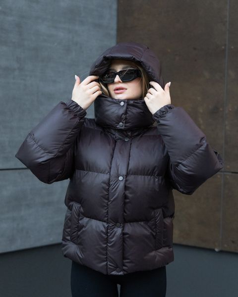 Women's Winter Youth Puffer Jacket, XS-S, Chocolate