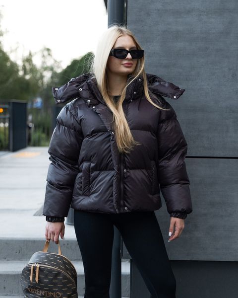 Women's Winter Youth Puffer Jacket, XS-S, Chocolate