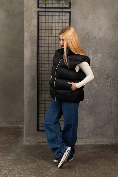 Женский жилет молодежный One Size (S-L) черный Sky - T фото