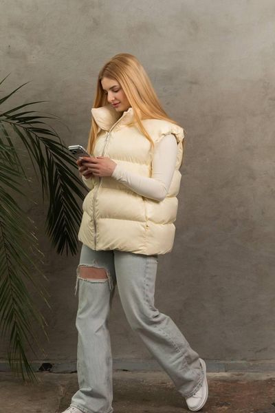 Жіночий жилет молодіжний One Size (S-L) банановий Sky - T фото