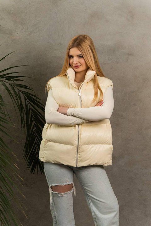 Жіночий жилет молодіжний One Size (S-L) банановий Sky - T фото