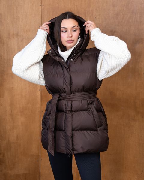 Women's Youth Vest, One Size (S-L), Chocolate