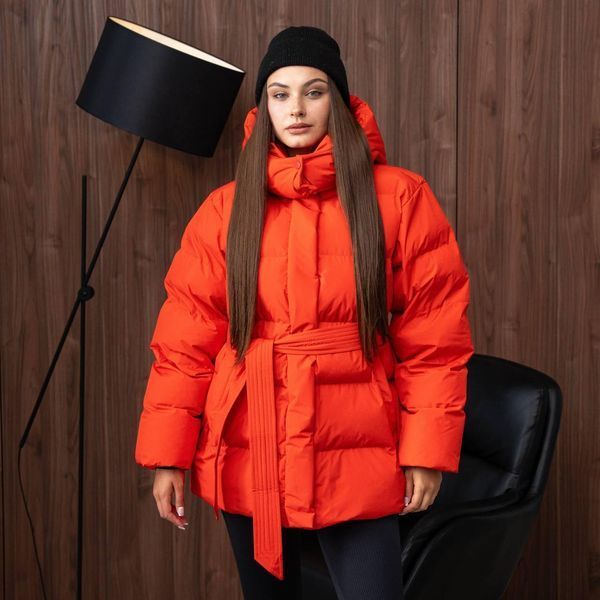 Fashionable Women's Winter Puffer Jacket, One size(S,M,L), Red