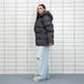Пуховик жіночий зимовий молодіжний One size(S,M,L) графіт Samanta - T фото 5
