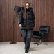 Пуховик жіночий зимовий молодіжний One size(S,M,L) чорний Melissa - T фото 1