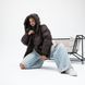 Fashionable Women's Winter Puffer Jacket, One size(S,M,L), Matte Chocolate