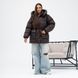 Fashionable Women's Winter Puffer Jacket, One size(S,M,L), Matte Chocolate