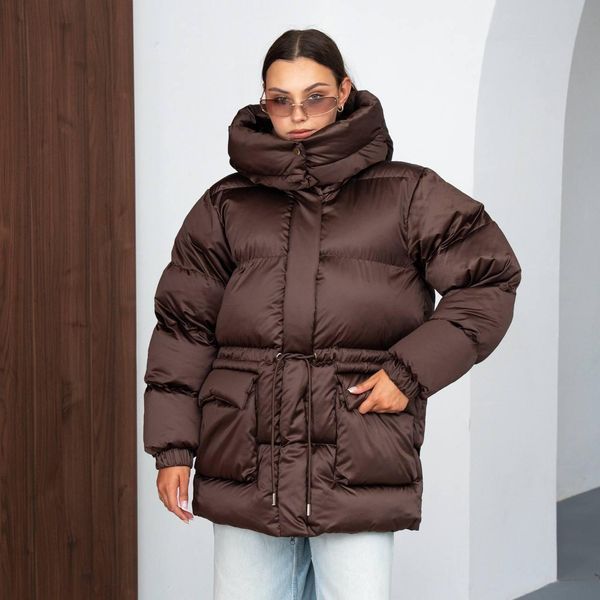 Women's Winter Puffer Jacket, One size(S,M,L), Chocolate Grace