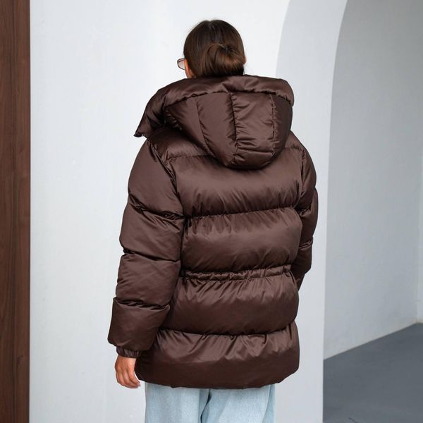 Women's Winter Puffer Jacket, One size(S,M,L), Chocolate Grace